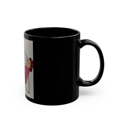 Terry Moore #485 (Vintage Female Icon) Black Coffee Mug-Go Mug Yourself
