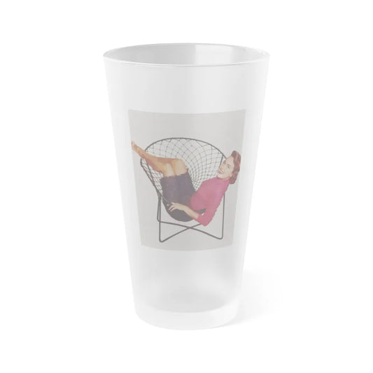 Terry Moore #485 (Vintage Female Icon) Frosted Pint Glass 16oz-16oz-Frosted-Go Mug Yourself