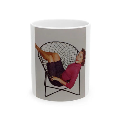 Terry Moore #485 (Vintage Female Icon) White Coffee Mug-11oz-Go Mug Yourself