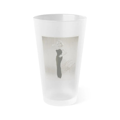 Terry Moore #488 (Vintage Female Icon) Frosted Pint Glass 16oz-16oz-Frosted-Go Mug Yourself