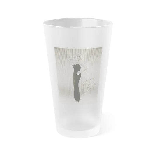 Terry Moore #488 (Vintage Female Icon) Frosted Pint Glass 16oz-16oz-Frosted-Go Mug Yourself