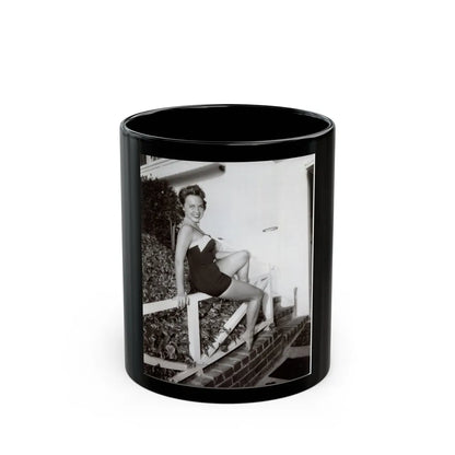 Terry Moore #489 (Vintage Female Icon) Black Coffee Mug-11oz-Go Mug Yourself