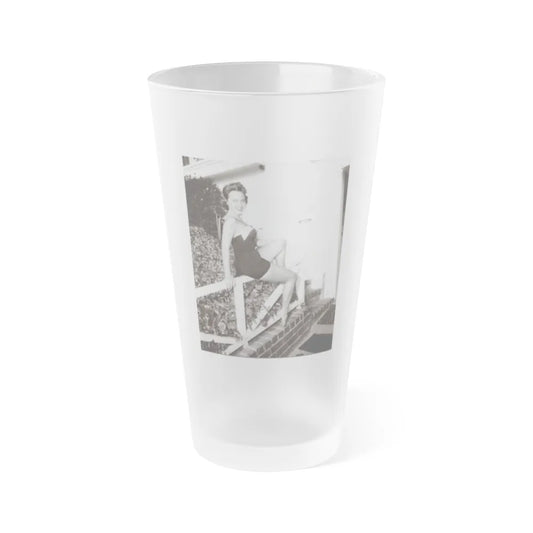 Terry Moore #489 (Vintage Female Icon) Frosted Pint Glass 16oz-16oz-Frosted-Go Mug Yourself