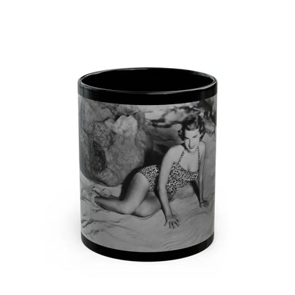 Terry Moore #49 (Vintage Female Icon) Black Coffee Mug-11oz-Go Mug Yourself
