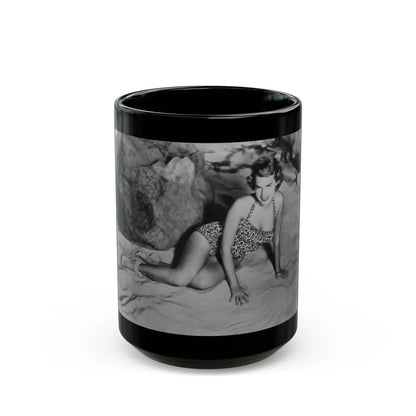 Terry Moore #49 (Vintage Female Icon) Black Coffee Mug-15oz-Go Mug Yourself