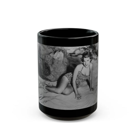 Terry Moore #49 (Vintage Female Icon) Black Coffee Mug-15oz-Go Mug Yourself
