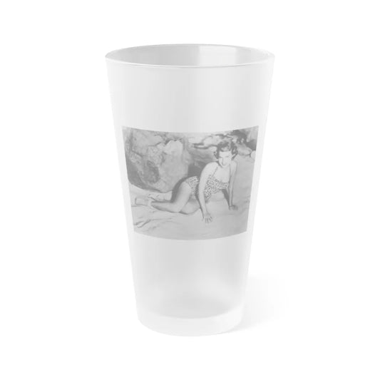 Terry Moore #49 (Vintage Female Icon) Frosted Pint Glass 16oz-16oz-Frosted-Go Mug Yourself