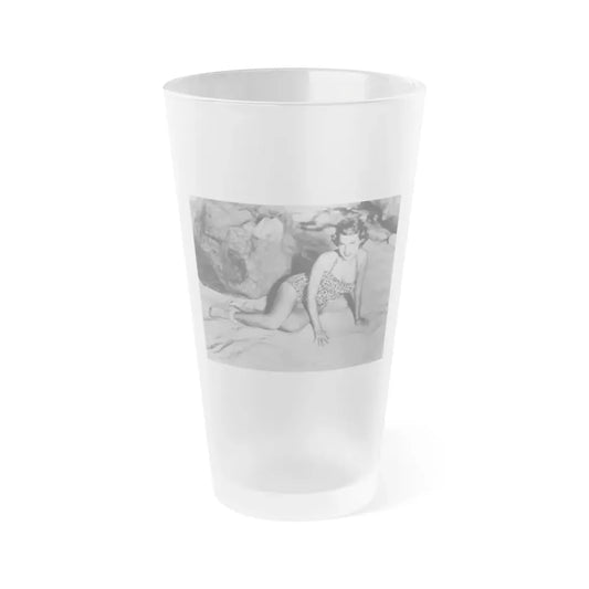 Terry Moore #49 (Vintage Female Icon) Frosted Pint Glass 16oz 16oz Frosted - Go Mug Yourself