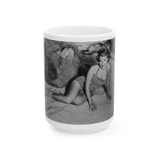 Terry Moore #49 (Vintage Female Icon) White Coffee Mug-15oz-Go Mug Yourself