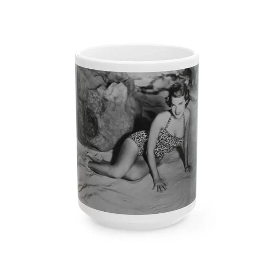 Terry Moore #49 (Vintage Female Icon) White Coffee Mug 15oz - Go Mug Yourself