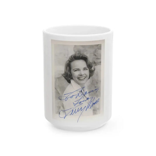 Terry Moore #491 (Vintage Female Icon) White Coffee Mug 15oz - Go Mug Yourself