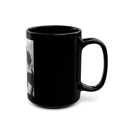 Terry Moore #4991 (Vintage Female Icon) Black Coffee Mug-Go Mug Yourself