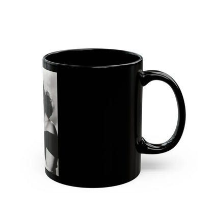 Terry Moore #4991 (Vintage Female Icon) Black Coffee Mug-Go Mug Yourself