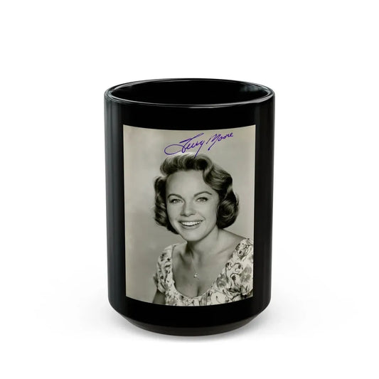 Terry Moore #500 (Vintage Female Icon) Black Coffee Mug 15oz - Go Mug Yourself