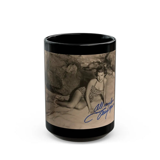 Terry Moore #501 (Vintage Female Icon) Black Coffee Mug-15oz-Go Mug Yourself