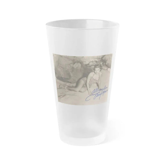 Terry Moore #501 (Vintage Female Icon) Frosted Pint Glass 16oz 16oz Frosted - Go Mug Yourself