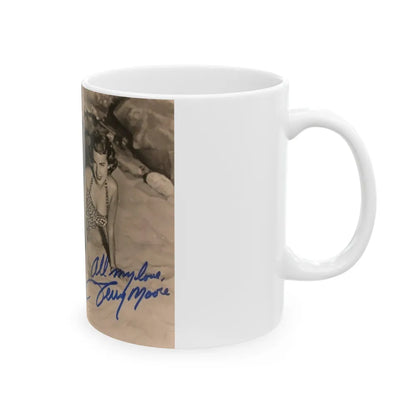 Terry Moore #501 (Vintage Female Icon) White Coffee Mug-Go Mug Yourself