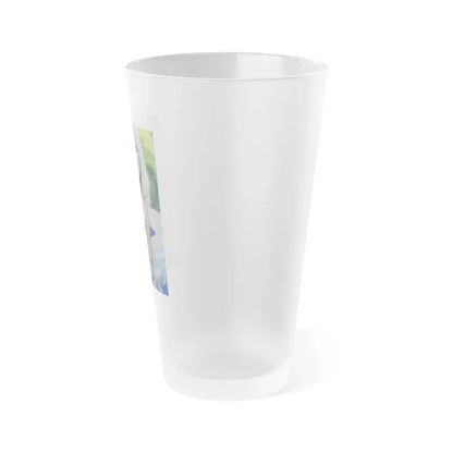 Terry Moore #504 (Vintage Female Icon) Frosted Pint Glass 16oz - Go Mug Yourself