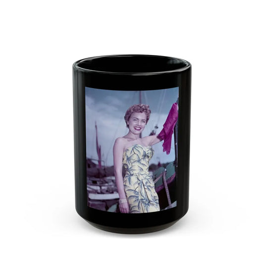 Terry Moore #509 (Vintage Female Icon) Black Coffee Mug-15oz-Go Mug Yourself