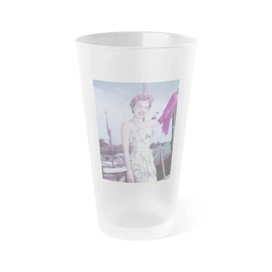 Terry Moore #509 (Vintage Female Icon) Frosted Pint Glass 16oz 16oz Frosted - Go Mug Yourself