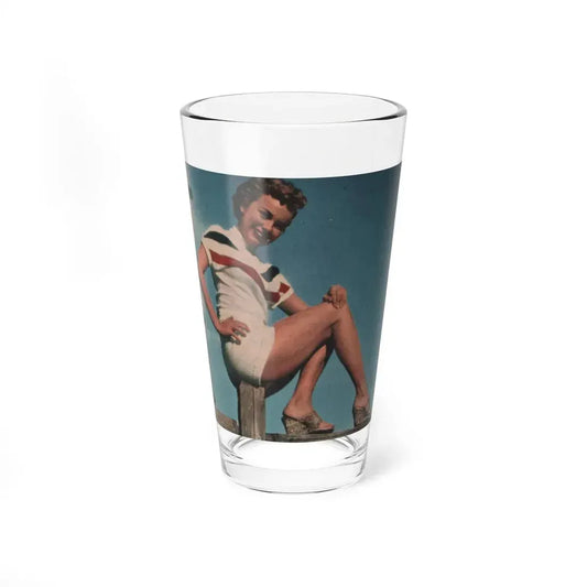 Terry Moore #515 - 4x4 Magazine Page Photo Clipping (Vintage Female Icon) Pint Glass 16oz 16oz - Go Mug Yourself