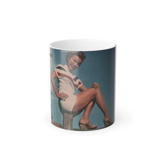 Terry Moore #515 - 4x4 Magazine Page Photo Clipping (Vintage Female Icons) Color Changing Mug 11oz-11oz-Go Mug Yourself