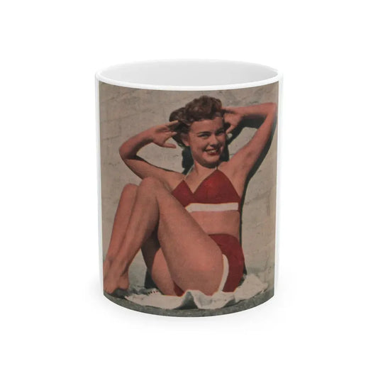 Terry Moore #517 - 4x4 Magazine Page Photo Clipping (Vintage Female Icon) White Coffee Mug 11oz - Go Mug Yourself