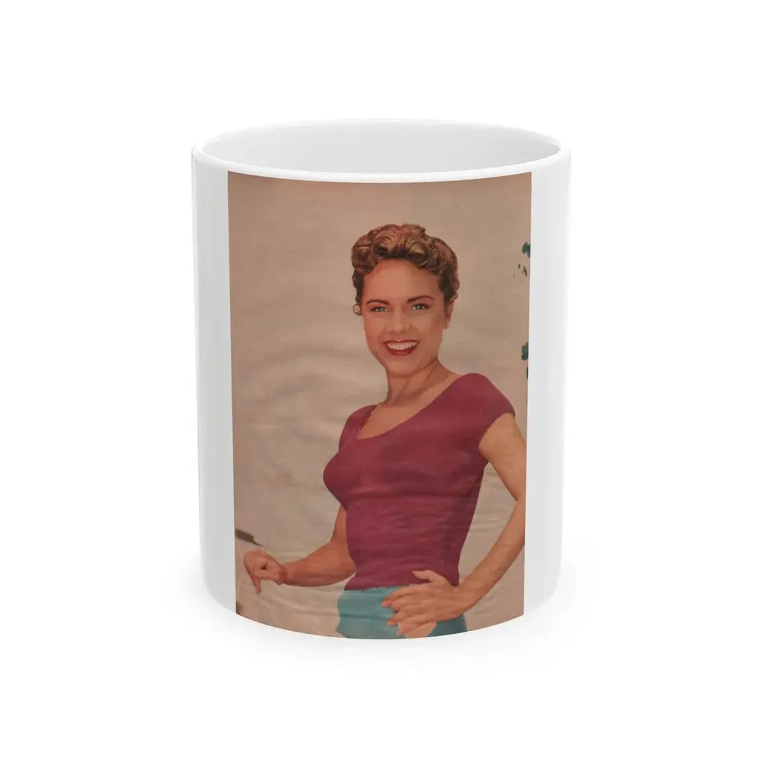 Terry Moore #519 - Magazine Page Photo (Vintage Female Icon) White Coffee Mug 11oz - Go Mug Yourself