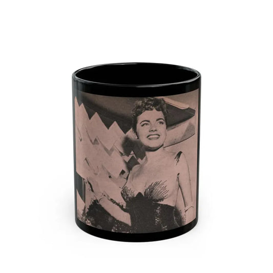 Terry Moore #521 - Magazine Photo Page Clipping (Vintage Female Icon) Black Coffee Mug 11oz - Go Mug Yourself
