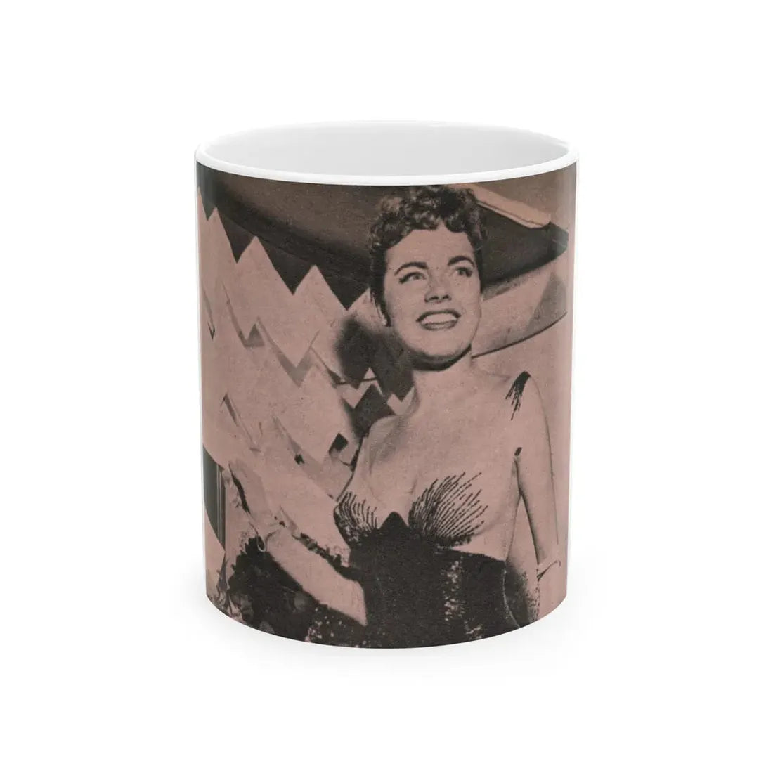Terry Moore #521 - Magazine Photo Page Clipping (Vintage Female Icon) White Coffee Mug 11oz - Go Mug Yourself