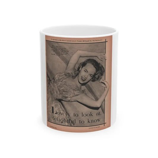 Terry Moore #523 - 8x11 Magazine Photo Page Clipping (Vintage Female Icon) White Coffee Mug 11oz - Go Mug Yourself