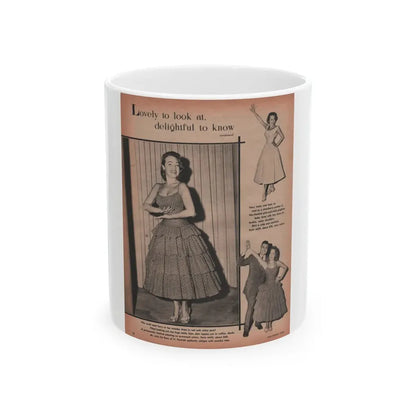 Terry Moore #524 - 8x11 Magazine Page Photos (Vintage Female Icon) White Coffee Mug 11oz - Go Mug Yourself