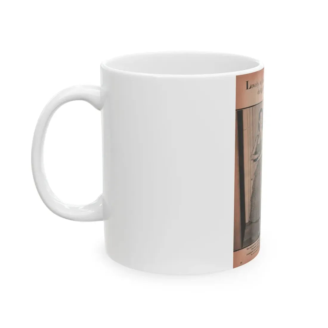 Terry Moore #524 - 8x11 Magazine Page Photos (Vintage Female Icon) White Coffee Mug - Go Mug Yourself