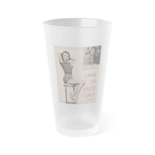 Terry Moore #525 - 8x11 Magazine Page Photo (Vintage Female Icon) Frosted Pint Glass 16oz-16oz-Frosted-Go Mug Yourself