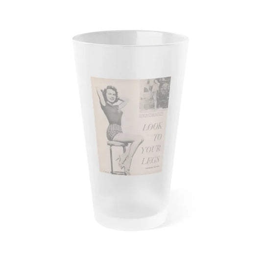 Terry Moore #525 - 8x11 Magazine Page Photo (Vintage Female Icon) Frosted Pint Glass 16oz 16oz Frosted - Go Mug Yourself