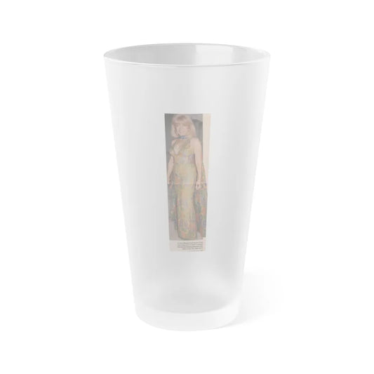 Terry Moore #526 - 3x9.75 Magazine Page Photo Clipping (Vintage Female Icon) Frosted Pint Glass 16oz-16oz-Frosted-Go Mug Yourself