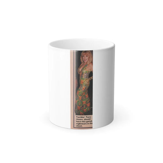 Terry Moore #527 - 1.5x5 Magazine Page Photo Clipping (Vintage Female Icons) Color Changing Mug 11oz-11oz-Go Mug Yourself