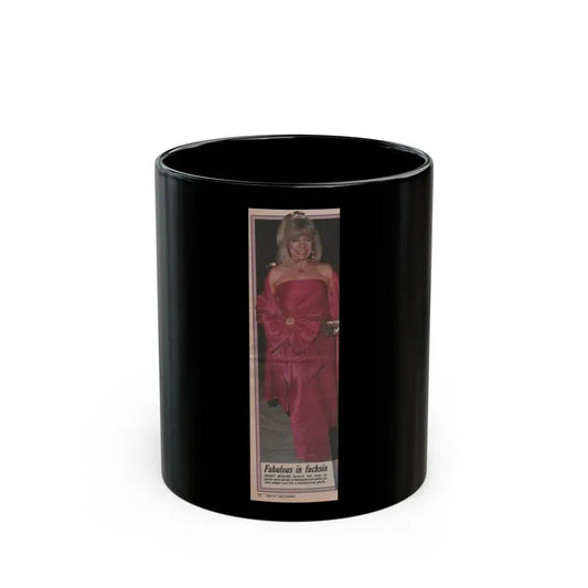 Terry Moore #529 - 3.25x11 Magazine Page Photo Clipping (Vintage Female Icon) Black Coffee Mug 11oz - Go Mug Yourself