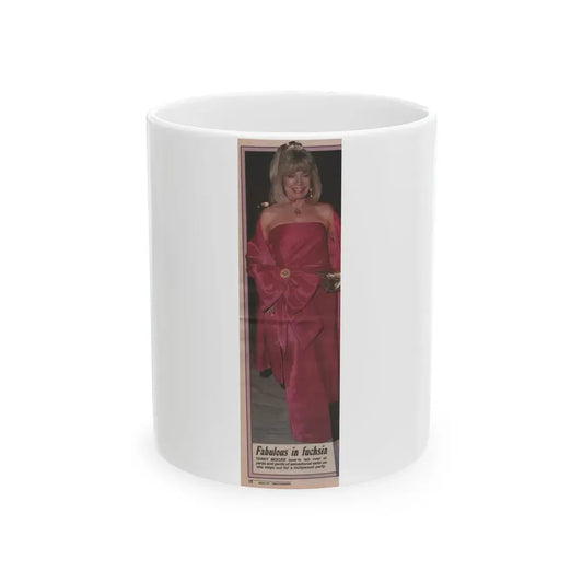 Terry Moore #529 - 3.25x11 Magazine Page Photo Clipping (Vintage Female Icon) White Coffee Mug 11oz - Go Mug Yourself