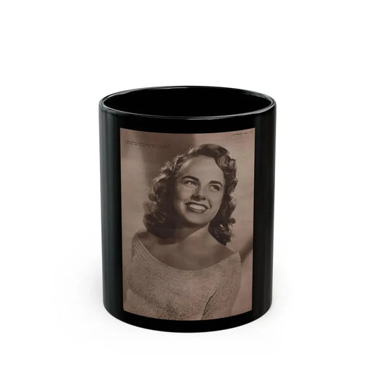Terry Moore #530 - 8x11.5 Picturegoer Magazine Page Photo from 8-13-49 (Vintage Female Icon) Black Coffee Mug 11oz - Go Mug Yourself