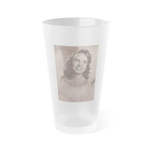 Terry Moore #530 - 8x11.5 Picturegoer Magazine Page Photo from 8-13-49 (Vintage Female Icon) Frosted Pint Glass 16oz 16oz Frosted - Go Mug Yourself