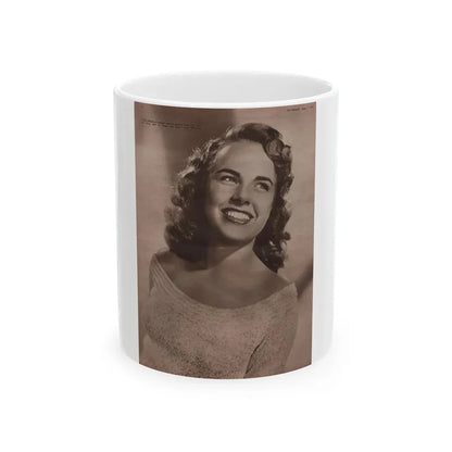 Terry Moore #530 - 8x11.5 Picturegoer Magazine Page Photo from 8-13-49 (Vintage Female Icon) White Coffee Mug 11oz - Go Mug Yourself