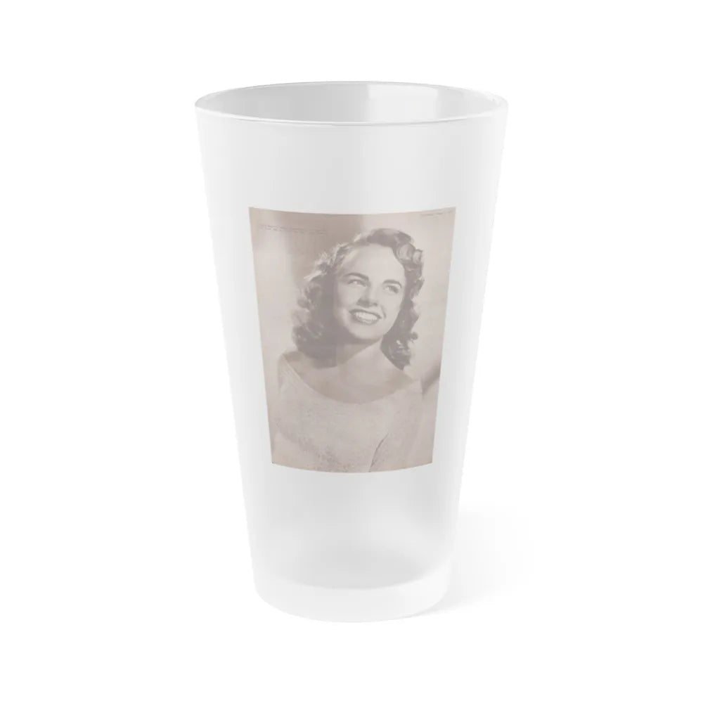 Terry Moore #530 - 8x11.5 Picturegoer Magazine Page Photo from 8-13-49 (Vintage Female Icon) Frosted Pint Glass 16oz-16oz-Frosted-Go Mug Yourself