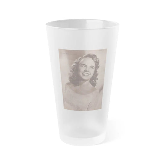 Terry Moore #530 - 8x11.5 Picturegoer Magazine Page Photo from 8-13-49 (Vintage Female Icon) Frosted Pint Glass 16oz-16oz-Frosted-Go Mug Yourself