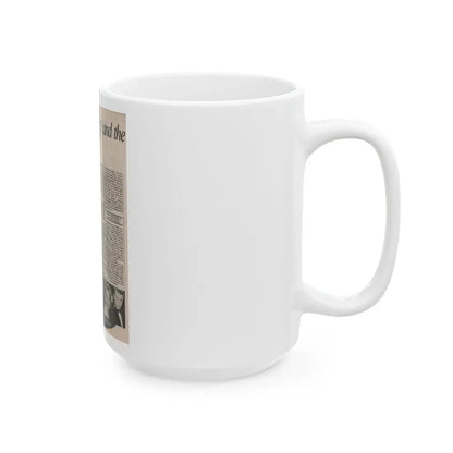 Terry Moore #531 - Magazine Page Photo & Article (Vintage Female Icon) White Coffee Mug - Go Mug Yourself