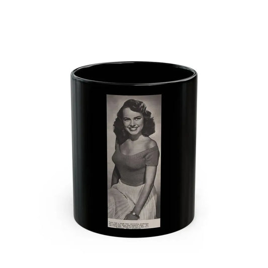 Terry Moore #532 - 3.5x9 Magazine Page Photo Clipping (Vintage Female Icon) Black Coffee Mug 11oz - Go Mug Yourself