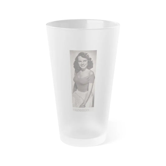 Terry Moore #532 - 3.5x9 Magazine Page Photo Clipping (Vintage Female Icon) Frosted Pint Glass 16oz-16oz-Frosted-Go Mug Yourself