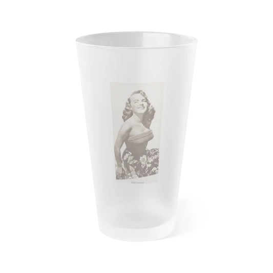 Terry Moore #533 - 3x5 Magazine Page Photo Clipping (Vintage Female Icon) Frosted Pint Glass 16oz-16oz-Frosted-Go Mug Yourself