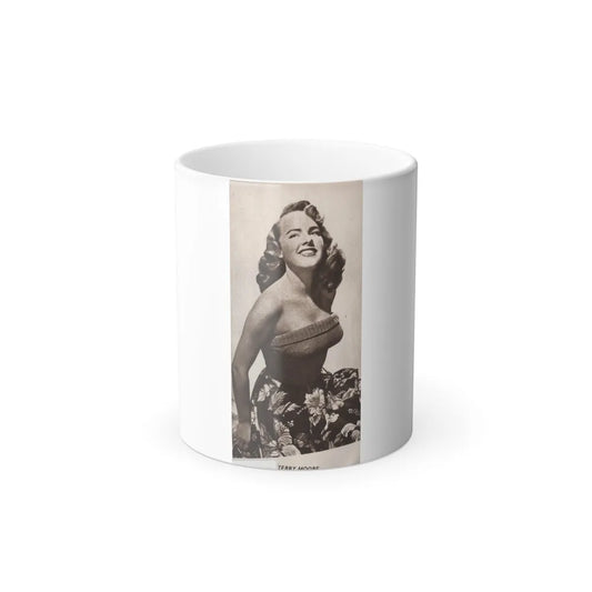 Terry Moore #533 - 3x5 Magazine Page Photo Clipping (Vintage Female Icons) Color Changing Mug 11oz-11oz-Go Mug Yourself