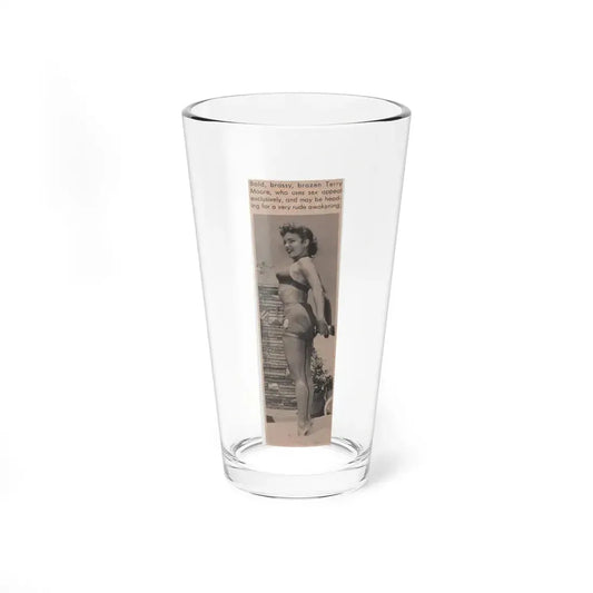 Terry Moore #534 - 1.75x5.75 Magazine Page Photo Clipping (Vintage Female Icon) Pint Glass 16oz 16oz - Go Mug Yourself